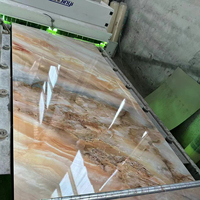 Nouvelle tendance 2800*1220*3mm feuille de marbre pvc flexible étanche et ignifuge pour supermarché
