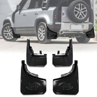 Garde-boue avant et arrière noirs brillants, garde-boue de voiture pour Land Rover Defender 90 110 2020-2024