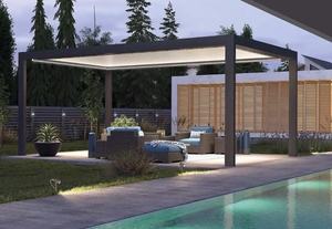 Pergola Bioclimatica Moderna in Alluminio per Esterni 3X3m 3x4m 3x5m 4x4m 5x3m 6x4m - Product Image 4