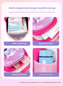 Mignon 3D Licorne Arc-En-<span class=keywords><strong>Cheval</strong></span> Princesse <span class=keywords><strong>Cartable</strong></span> Nouvelle Édition Fabriqué en Oxford PC Matériel pour les Étudiants du Primaire - Product Image 6