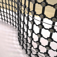 Écran de rideau d'affichage de maille de bande vidéo de pixel flexible polychrome de P55 SMD RVB LED