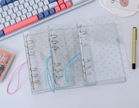 Cetak Sampul Kustom M5 A6 Pola Minimalis Gaya Ins Ultra Transparan A7 Binder Kantong Binder PVC