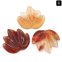 Liontin Daun Maple Kristal 50mm, Ukiran Besar, Poles, Daun Terukir, Dekorasi Pernikahan DIY