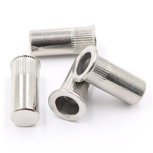 Tuerca remachable de cabeza plana de acero inoxidable 304, tuerca insertable roscada para orificio ciego, M3 M4 M5 M6 M12, tuerca remachable métrica con cuerpo moleteado - Product Image 5