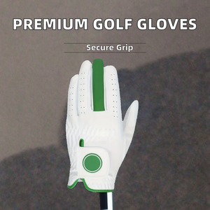 Best selling Premium Breathable Non-Slip Sports <b>Gloves</b> for Men Ultra-Soft Genuine Cabretta Leather Pro Golf Pull-On - Product Image 2