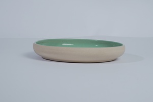 Assiette à pâtes en porcelaine premium à glaçure réactive profonde pour service en restaurant et saladiers - Product Image 6