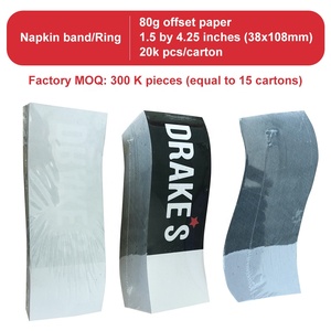 Bandes <span class=keywords><strong>de</strong></span> <span class=keywords><strong>serviette</strong></span> <span class=keywords><strong>de</strong></span> table pour restaurant, anneaux <span class=keywords><strong>de</strong></span> <span class=keywords><strong>serviette</strong></span> autocollants 1,5 po x 4,25 po - Product Image 4