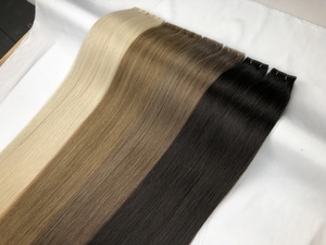 Extensiones de Cabello Humano Virgen Remy con Cinta Adhesiva Invisible de Doble Trama, Sin Costuras, en Oferta - Product Image 4