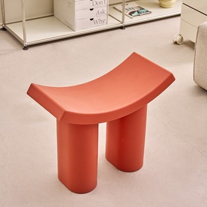 Banco para Cambiar Zapatos con Diseño de Elefante Pequeño para Niños y Adultos, para Uso en el Hogar, Dormitorio, Sala de Estar, Taburete de Plástico Minimalista en Tono Crema - Product Image 4