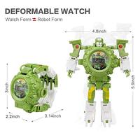 Montre robot transformable 3 en 1, montre numérique pour enfants avec projection, jouets robot transformables pour garçons et filles de 3, 4, 5 à 10 ans