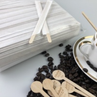 Cuillères à café jetables écologiques en bois pour usage quotidien – Agitateurs classiques durables pour café et expresso – Idéales pour les distributeurs automatiques et les cadeaux promotionnels