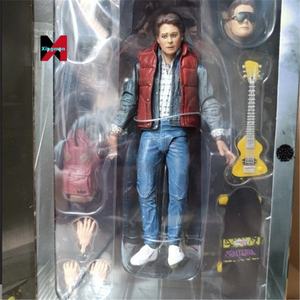 Regreso al futuro Marty McFly 7 pulgadas guitarra monopatín figura película modelo articulado regalo en caja - Product Image 2