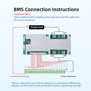 XJ Smart BMS 6S-24S 50A-220A, Equilibrador Activo 2A, 6S-24S 200A 60V/72V/80V RS485 GPS, Placa BMS para Batería de Litio para Montacargas Eléctrico - Product Image 5