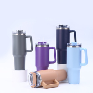 Stainless Steel Insulated Tumbler 304 With Straw And Handle Large Capacity For Travel And Outdoor Use - Product Image 1