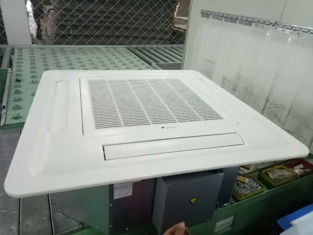 Endüstriyel klimalar Terminal hava kaynağı 4 yollu tavan kaseti su fanı bobin ünitesi