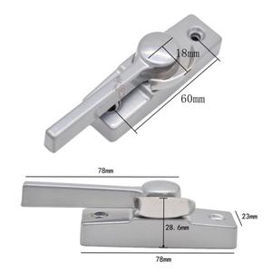 Loquet de fenêtre en alliage d'aluminium de style ancien, accessoire coulissant en forme de croissant pour les boulons de porte et de fenêtre - Product Image 3