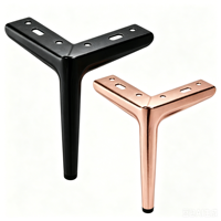 Pieds de table en métal de fabrication chinoise, vente chaude, pieds de canapé en métal avec plusieurs couleurs