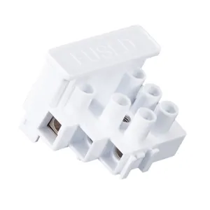 3 Pole Screw Type Fuse Terminal Block Connector For Lights