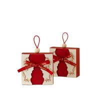 Boîtes cadeaux de luxe en papier pliable avec poignée, pour bonbons et biscuits, avec nœud en dentelle