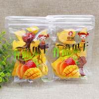 Zhongbao Camilan Buah Kering Irisan Manis Proses AD Mangga Kering Persik Stroberi Jeruk Campuran Buah Kering 100g ODM