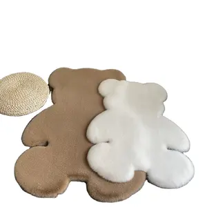 Cartoon-Teppiche Neue Bären teppiche Bären förmiger Teppich Weiche, flauschige Kunst-Kaninchenfell-Charakter matte