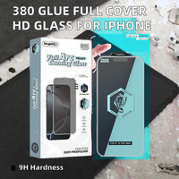 PQUE Meilleur protecteur d'écran en verre trempé HD transparent, couverture intégrale, étanche, dureté 9H pour iPhone 17 Pro Max 16 Pro 15