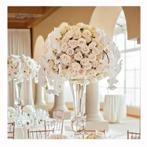 Bola de espuma de 50cm para centro de mesa, centro de mesa de flores artificiales para boda, IFG