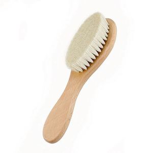 High Quality Baby Hair Cleaning Brush with Beech Wooden Handle - Product Image 3