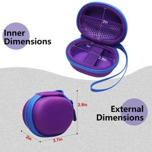 Защитный чехол для пульсоксиметра на палец, фиолетовый, легкий, ударопрочный, персонализированный, на заказ - Product Image 3