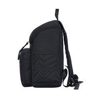 Sac à dos matelassé imperméable multi-poches avec crochet amovible pour poussette, sac de maman, sac de bébé pour les voyages et les sorties en plein air