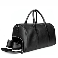 Sac de voyage en cuir PU personnalisé avec logo, sac de sport de luxe rose, grand sac de sport imperméable personnalisé pour hommes