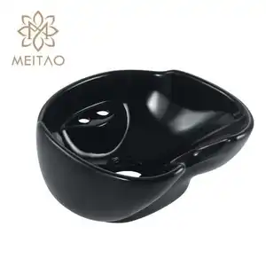 Salon Basin Suppliers Portable Black Hair Stylist Used Washing Ceramic Shampoo Bowl Basin