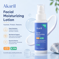 Loción Facial Hidratante PM 120ml con Ceramida, Niacinamida y Ácido Hialurónico, Libre de Aceites, Hidratación Profunda, Reparación de la Barrera Cutánea, Loción de Noche
