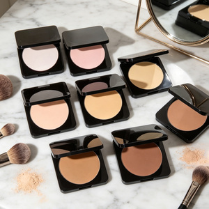 Polvere Compatta Professionale per il Viso con Finitura Opaca, Controllo dell'Olio, Effetto Pori Invisibili, Trucco Bronzante - Product Image 1