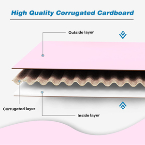 Hộp Vận Chuyển Hộp Màu Hồng Có Thể Tái Chế Kéo Hộp Vận Chuyển Tự Dính 8X6X4 - Product Image 5