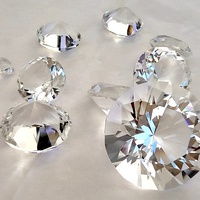 Großhandel Günstige Glas-Diamanten Briefbeschwerer Klar 60mm 80mm K9 Kristalldiamanten für Heimdekoration