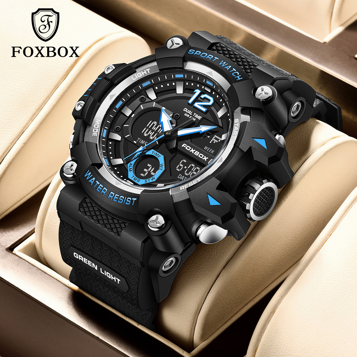 Fashion Guangzhou Men's Digital Sports Watch with Waterproof
