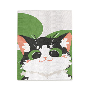 Kitty Shape Cardboard cat Scratching Board Vertical <strong>Wall</strong> Mounted Puzzle Cat Scratching Mat for <strong>Pet</strong> - Product Image 5