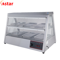 Équipement de cuisine pour restauration rapide Astar, vitrine chauffante pour aliments chauds à vendre