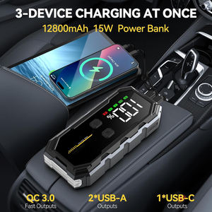 Arrancador de Coches Portátil de Nuevo Diseño 2024, Batería de Litio de Alta Tasa de Descarga de 12800 mAh, Kit de Herramientas de Emergencia de Venta Caliente para - Product Image 4