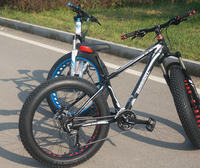 Vélo de montagne à pneus larges, directement de l'usine, vélo de neige, vente en gros de vélos de neige de 20/26 pouces avec pneus larges de 4,0 pouces