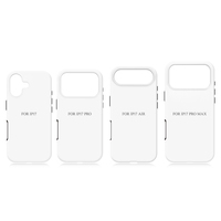 Pour iphone 17 série 3D 2in1 Sublimation coques de téléphone vierges couvertures de téléphone à revêtement magnétique personnalisé Style de bricolage pour l'impression de film 3D