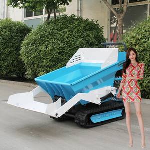 Moins cher Mini Dumper Essence Carrier Dumper 500kg 1000kg Mini Transporter Crawler Dumper Avec Chargeur Frontal - Product Image 1