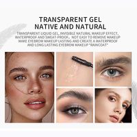 Gel Sourcils Végétalien Transparent Minéral Naturel Imperméable Longue Tenue Effet Poudre Fixante 5g Couleurs & Logo Personnalisés OEM/ODM Marque Privée