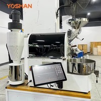Mesin Pemanggang Biji Kopi Rumah Tangga dan Komersial 1kg 1.5kg Drum Besi Cor Berkualitas Makanan (Food Grade) 1500g Harga Terbaik Mesin Pemanggangan Pintar