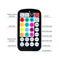 Mini projecteur de plafond à fibres optiques RVBW 16W avec contrôle par application pour voiture et maison