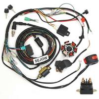 Kabel Lampu LED Listrik Kustom Aksesoris Sepeda Motor Kabel Harness Kustom Lampu Relay Saklar Kabel Harness Kit