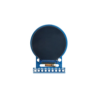 0,9 Zoll 128*128 SPI Rundes TFT LCD-Bildschirmmodul mit 9-Pin-Stecker PCB-Adapterplatine 0,9 Zoll Kleines ST7735 Kreisförmiges LCD-Display