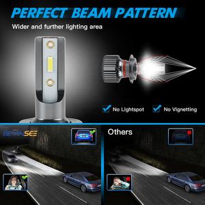 Ampoules de phare LED Bevinsee H7 50W 6000LM pour <span class=keywords><strong>Peugeot</strong></span> 508 2008 <span class=keywords><strong>3008</strong></span> 2010-2018 - Product Image 5