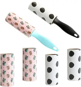 Mini rodillo de <span class=keywords><strong>pelusa</strong></span> portátil Extra pegajoso, <span class=keywords><strong>3m</strong></span>, elimina el polvo, ropa, pelo de mascota - Product Image 1